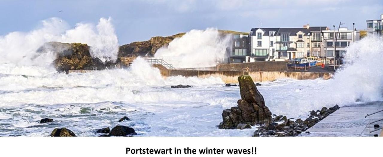 Enfield Street House Behind Portstewart Promenade With Partial Sea View From Front 3 Bed Sleeps 7 Vila Exterior foto
