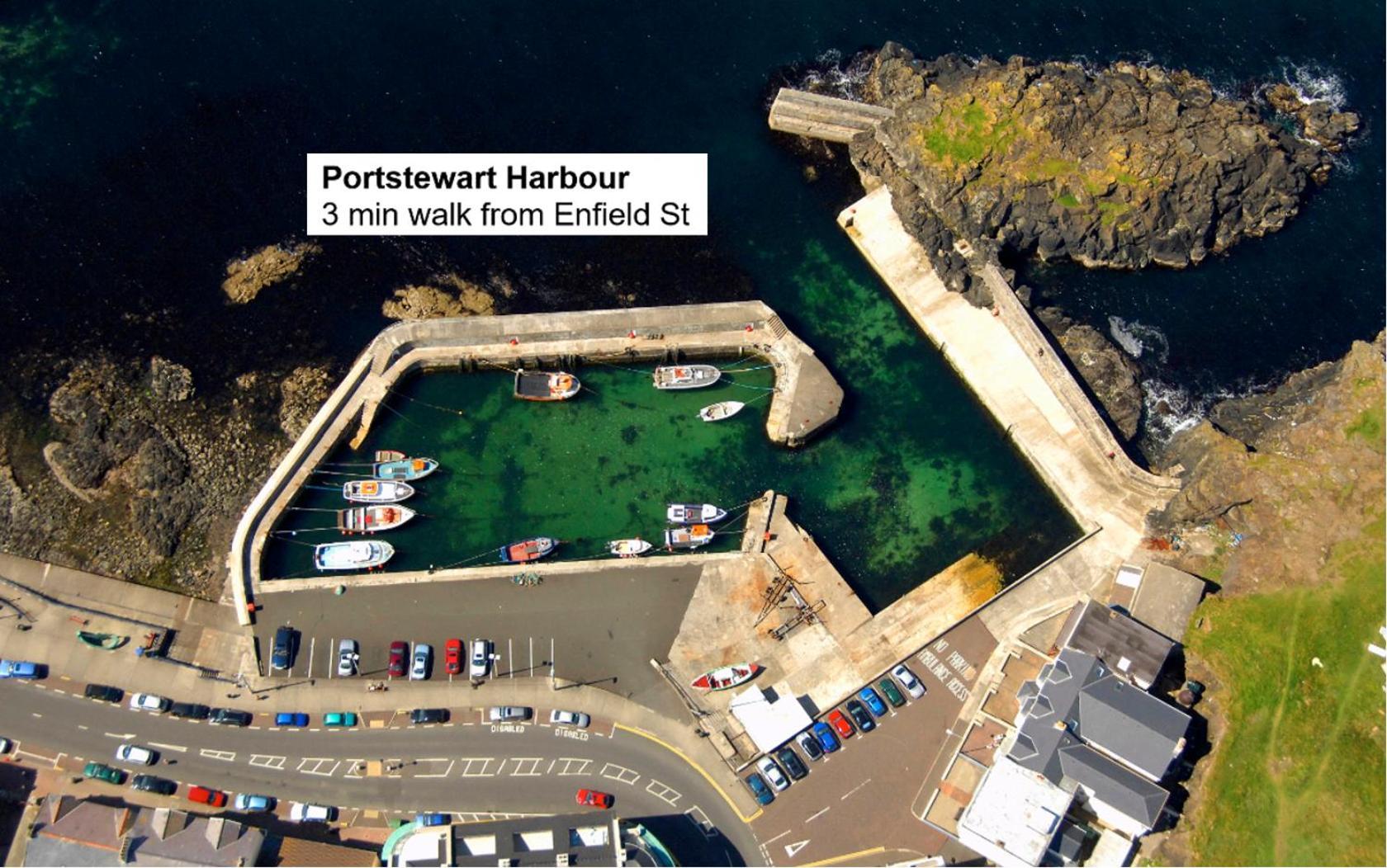 Enfield Street House Behind Portstewart Promenade With Partial Sea View From Front 3 Bed Sleeps 7 Vila Exterior foto